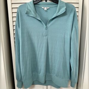 Three Dots Ladies' Quarter Zip‎ Pullover Relaxed Fit Soft Hand Feel